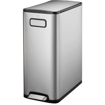 VidaXL Ecofly Poubelle à Pedale 45L Acier Inoxydable VidaXL Ecofly Poubelle à Pedale 45L Acier Inoxydable