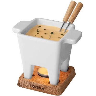 Boska Set à Fondue Fromage pour 2 - Blanc - 340030 - Publicité Boska Set à Fondue Fromage pour 2 - Blanc - 340030 - Publicité