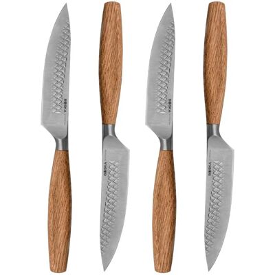 Zestaw 4 noży do steków Boska Oslo+ - Dąb, Ostre, Eleganckie Zestaw 4 noży do steków Boska Oslo+ - Dąb, Ostre, Eleganckie