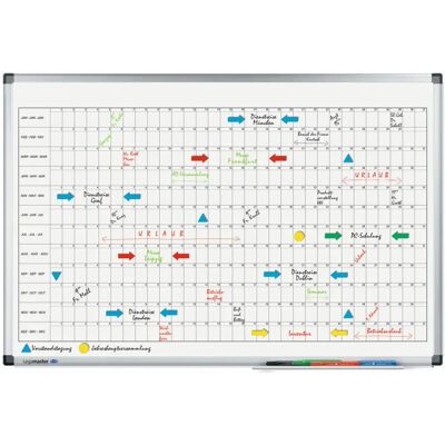 Legamaster Whiteboard Planerbrett - 90x60 cm Legamaster Whiteboard Planerbrett - 90x60 cm