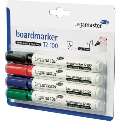 Legamaster Whiteboard Marker TZ140 - Ronde punt, Assortiment kleuren Legamaster Whiteboard Marker TZ140 - Ronde punt, Assortiment kleuren