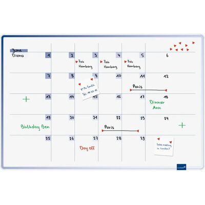 Legamaster Monatsplaner Accents Linear Cool 90x60cm Planungstafel Legamaster Monatsplaner Accents Linear Cool 90x60cm Planungstafel