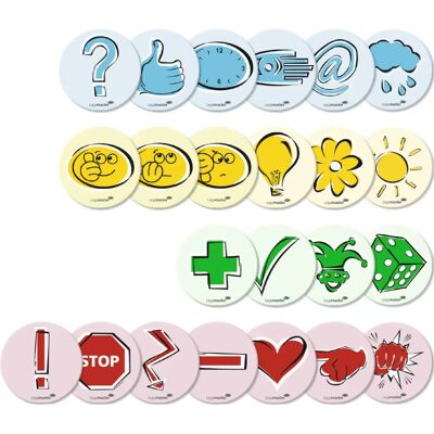 Legamaster Moderationskarten Emoticons 9,5cm Set Legamaster Moderationskarten Emoticons 9,5cm Set