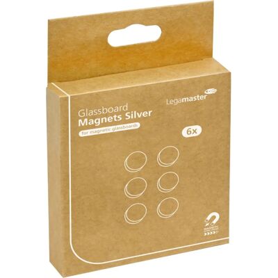 Legamaster Magnet för glaswhiteboards - Paket med 6 Legamaster Magnet för glaswhiteboards - Paket med 6
