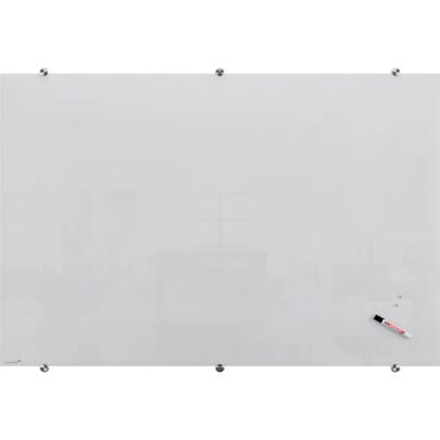 Quadro de Vidro Magnético Branco Legamaster 150x100cm Quadro de Vidro Magnético Branco Legamaster 150x100cm