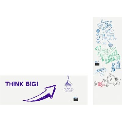 Película para pizarra blanca Legamaster 101x600cm - Magnética y Borrable Película para pizarra blanca Legamaster 101x600cm - Magnética y Borrable