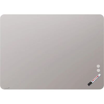 Quadro Magnético de Vidro Legamaster - Cinza Quente, 90x120cm Quadro Magnético de Vidro Legamaster - Cinza Quente, 90x120cm