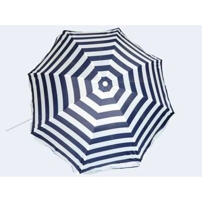 Gebro - Sonnenschirm - Blau-Weiss - 180cm - Umbrella Gebro - Sonnenschirm - Blau-Weiss - 180cm - Umbrella