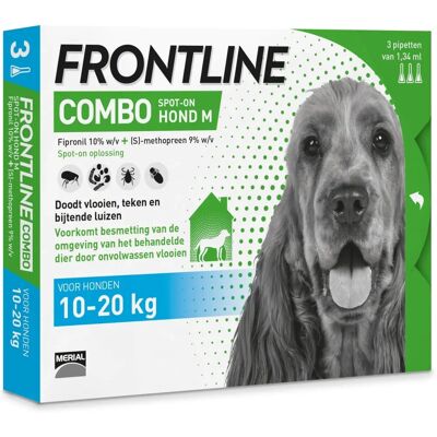 Frontline Combo Chien M - Traitement puces et tiques 3 pipettes Frontline Combo Chien M - Traitement puces et tiques 3 pipettes