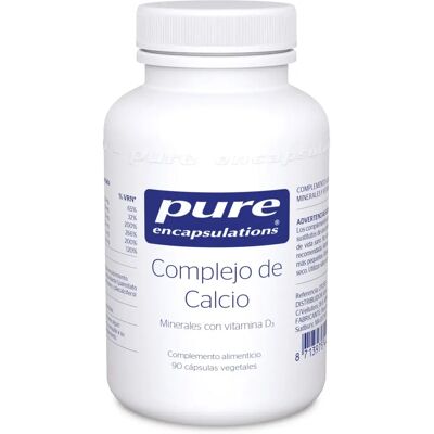 Pure Encapsulations Complexo de Cálcio 90 Cápsulas - Suplemento alimentar Pure Encapsulations Complexo de Cálcio 90 Cápsulas - Suplemento alimentar