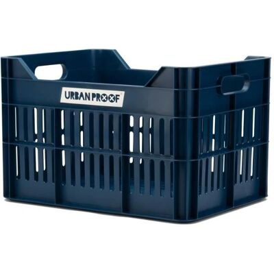 Urban Proof Gerecyclede Fietskrat 30L - Donkerblauw - Fietsaccessoire Urban Proof Gerecyclede Fietskrat 30L - Donkerblauw - Fietsaccessoire