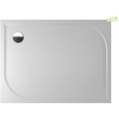Receveur de Douche Rectangulaire Riho - 100x80cm - Blanc - Durable & Hygiénique - Publicité Receveur de Douche Rectangulaire Riho - 100x80cm - Blanc - Durable & Hygiénique - Publicité