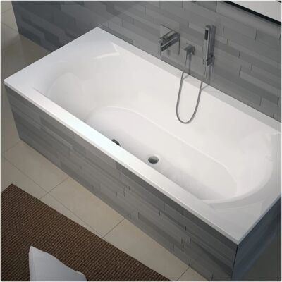 RIHO Wei Rechteckbadewanne Einbau - 2 Sitze - 195L RIHO Wei Rechteckbadewanne Einbau - 2 Sitze - 195L