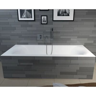Riho Linares Rechteck-Badewanne - 170x75cm, Weiß Seidenmatt - Einbau Riho Linares Rechteck-Badewanne - 170x75cm, Weiß Seidenmatt - Einbau
