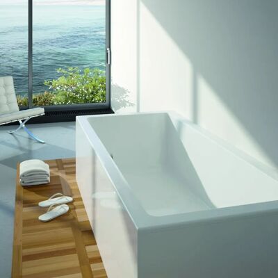 Riho Lugo Badewanne - Rechteckig, 2-Sitzer, Weiß - Badewanne Riho Lugo Badewanne - Rechteckig, 2-Sitzer, Weiß - Badewanne