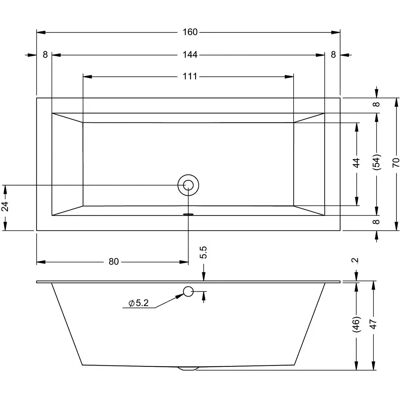 RIHO - Lugo - Linke - 2-Sitzer - Badewanne RIHO - Lugo - Linke - 2-Sitzer - Badewanne