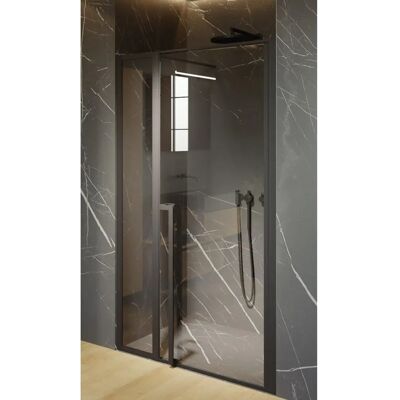Riho Lucid Zwart Mat Douchedeur - Geraamte 6mm Veiligheidsglas - Reversibel Riho Lucid Zwart Mat Douchedeur - Geraamte 6mm Veiligheidsglas - Reversibel
