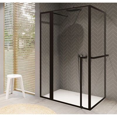 Riho Lucid Zwart Mat 1200x900 Douchecabine - Shower Cabin Riho Lucid Zwart Mat 1200x900 Douchecabine - Shower Cabin