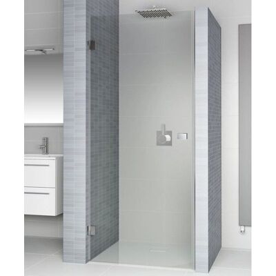 Porte de douche sans cadre noire Riho X101 - Douche - Publicité Porte de douche sans cadre noire Riho X101 - Douche - Publicité