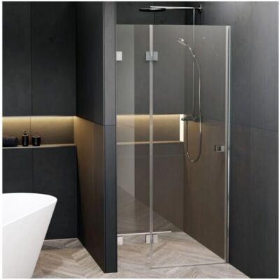 Riho X104 Porte de douche sans cadre - Droite - 118x200cm - Publicité Riho X104 Porte de douche sans cadre - Droite - 118x200cm - Publicité
