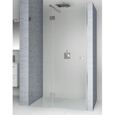 Porte de Douche Sans Cadre Noire Gauche Riho X104 - Douche - Publicité Porte de Douche Sans Cadre Noire Gauche Riho X104 - Douche - Publicité
