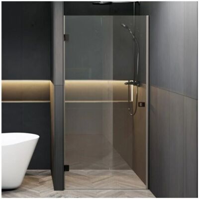 Riho X101 Porte de douche noire sans cadre - Porte de douche - Publicité Riho X101 Porte de douche noire sans cadre - Porte de douche - Publicité