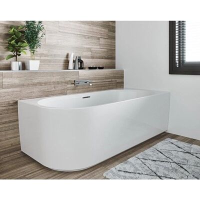 RIHO Biała wanna narożna - Hydromasaż, LED, Bluetooth - 184x84x60cm RIHO Biała wanna narożna - Hydromasaż, LED, Bluetooth - 184x84x60cm