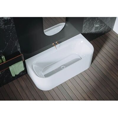 Riho Devotion Back2Wall Badewanne - Weiß - 180x84cm - mit RihoFall Füllfunktion Riho Devotion Back2Wall Badewanne - Weiß - 180x84cm - mit RihoFall Füllfunktion