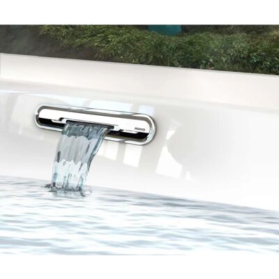 Riho Rethink Cubic Badewanne - Weiß, 180x80cm, Rechts, Flow-System Riho Rethink Cubic Badewanne - Weiß, 180x80cm, Rechts, Flow-System
