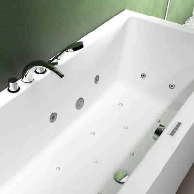 Riho Whirlpool Bad - 180x80 cm - Weiß - EasyPool 3.1 System Riho Whirlpool Bad - 180x80 cm - Weiß - EasyPool 3.1 System