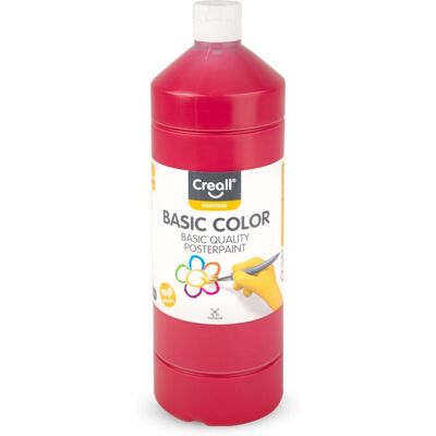 Creall Basic Wasserbasierte Farbe - Rot - 1000 ml - Wasserfarbe Creall Basic Wasserbasierte Farbe - Rot - 1000 ml - Wasserfarbe