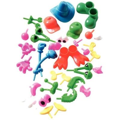 Creall Multi Farben Lustige Charaktere Klei Zubehör - 130dlg Creall Multi Farben Lustige Charaktere Klei Zubehör - 130dlg