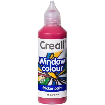 Peinture repositionnable pour fenêtres Creall Glass - Rouge - Publicité Peinture repositionnable pour fenêtres Creall Glass - Rouge - Publicité