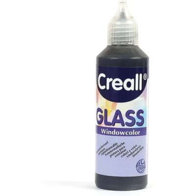 Creall Glass abziehbare Fenstermalfarbe - Schwarz - Wieder abziehbar Fensterfarbe Creall Glass abziehbare Fenstermalfarbe - Schwarz - Wieder abziehbar Fensterfarbe