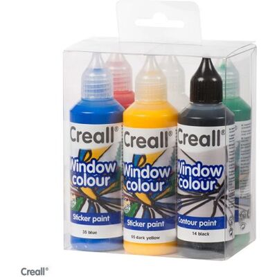 Creall Modell Fensterfarbe Set - Künstlerfarbe + Bastelfarbe Creall Modell Fensterfarbe Set - Künstlerfarbe + Bastelfarbe