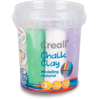 Creall Kreide Clay - 6 Farben - Lufttrocknend, Nicht klebend, Glutenfrei Creall Kreide Clay - 6 Farben - Lufttrocknend, Nicht klebend, Glutenfrei