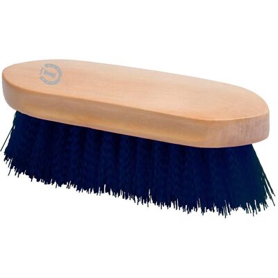 Brosse Dandy Dure en Nylon avec Manche en Bois - Marine - Brosse pour Chevaux - Publicité Brosse Dandy Dure en Nylon avec Manche en Bois - Marine - Brosse pour Chevaux - Publicité
