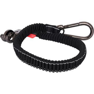 Imperial Riding Trailerline Flexi - 40cm Noir Rétroreflectif Imperial Riding Trailerline Flexi - 40cm Noir Rétroreflectif