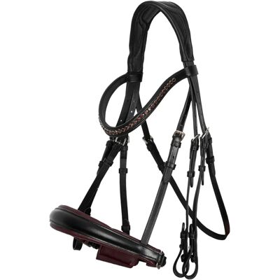 Imperial Riding Burgundy Geflochtenes Ledertrense - Trense Imperial Riding Burgundy Geflochtenes Ledertrense - Trense