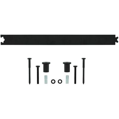 Intersteel 4501 Stahl Schiebetürschiene - Schwarz, 450mm Intersteel 4501 Stahl Schiebetürschiene - Schwarz, 450mm