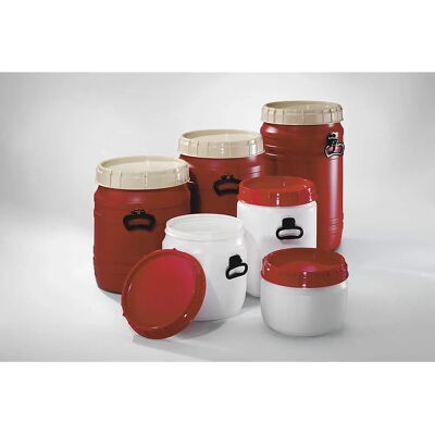 Kaiserkraft 64L Breitöffnung Fass - Stapelbar, Siegelkappe Kaiserkraft 64L Breitöffnung Fass - Stapelbar, Siegelkappe