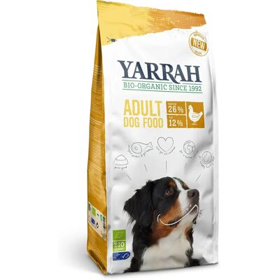 Nourriture bio pour chiens au poulet 10kg - Yarrah - Publicité Nourriture bio pour chiens au poulet 10kg - Yarrah - Publicité