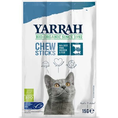 Yarrah Bâtons de Mâcher Bio pour Chats - 15g Yarrah Bâtons de Mâcher Bio pour Chats - 15g
