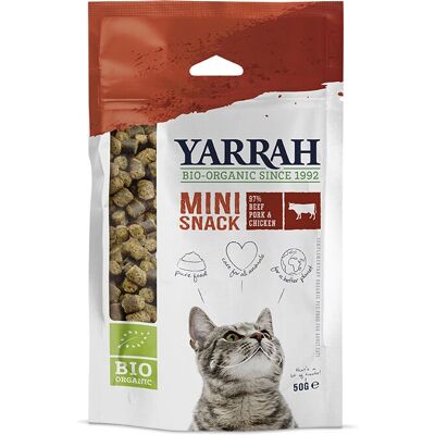 Yarrah Organic Mini Snacks for Cats - 3 x 50g - Dry Cat Food Yarrah Organic Mini Snacks for Cats - 3 x 50g - Dry Cat Food