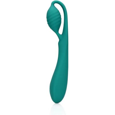 Vibromasseur point G avec perle - Vert herbe - Vibromasseur Vibromasseur point G avec perle - Vert herbe - Vibromasseur