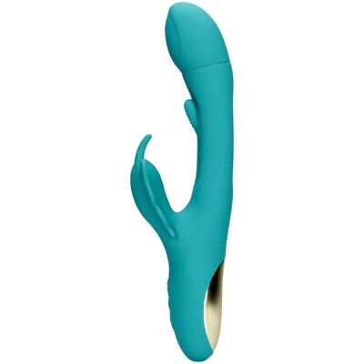 Vibromasseur papillon G-Spot battant - Bleu paon Vibromasseur papillon G-Spot battant - Bleu paon