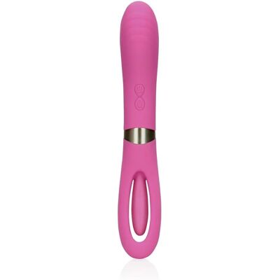 Vibromasseur Loveline Double Face Rose - Stimulateur G-Point Vibromasseur Loveline Double Face Rose - Stimulateur G-Point