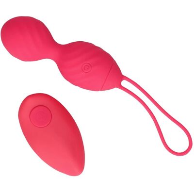 Oeuf Vibrant Loveline - Rouge Fraise - Télécommande Oeuf Vibrant Loveline - Rouge Fraise - Télécommande