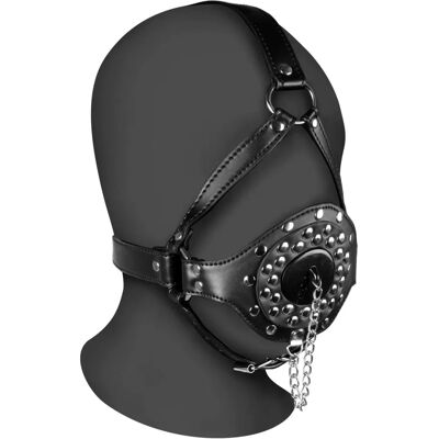 Ouch! Leder Kopf-Harnisch mit Knebel & Verstellbarem Sitz Ouch! Leder Kopf-Harnisch mit Knebel & Verstellbarem Sitz
