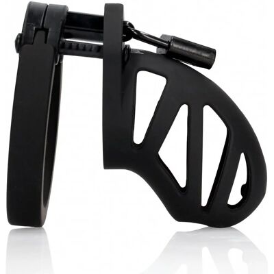 Cage de chasteté en silicone ManCage - 6,5cm - Noir Cage de chasteté en silicone ManCage - 6,5cm - Noir
